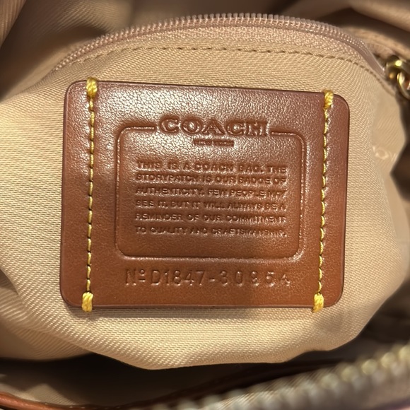 Coach Rose Print Backpack - Picture 6 of 6